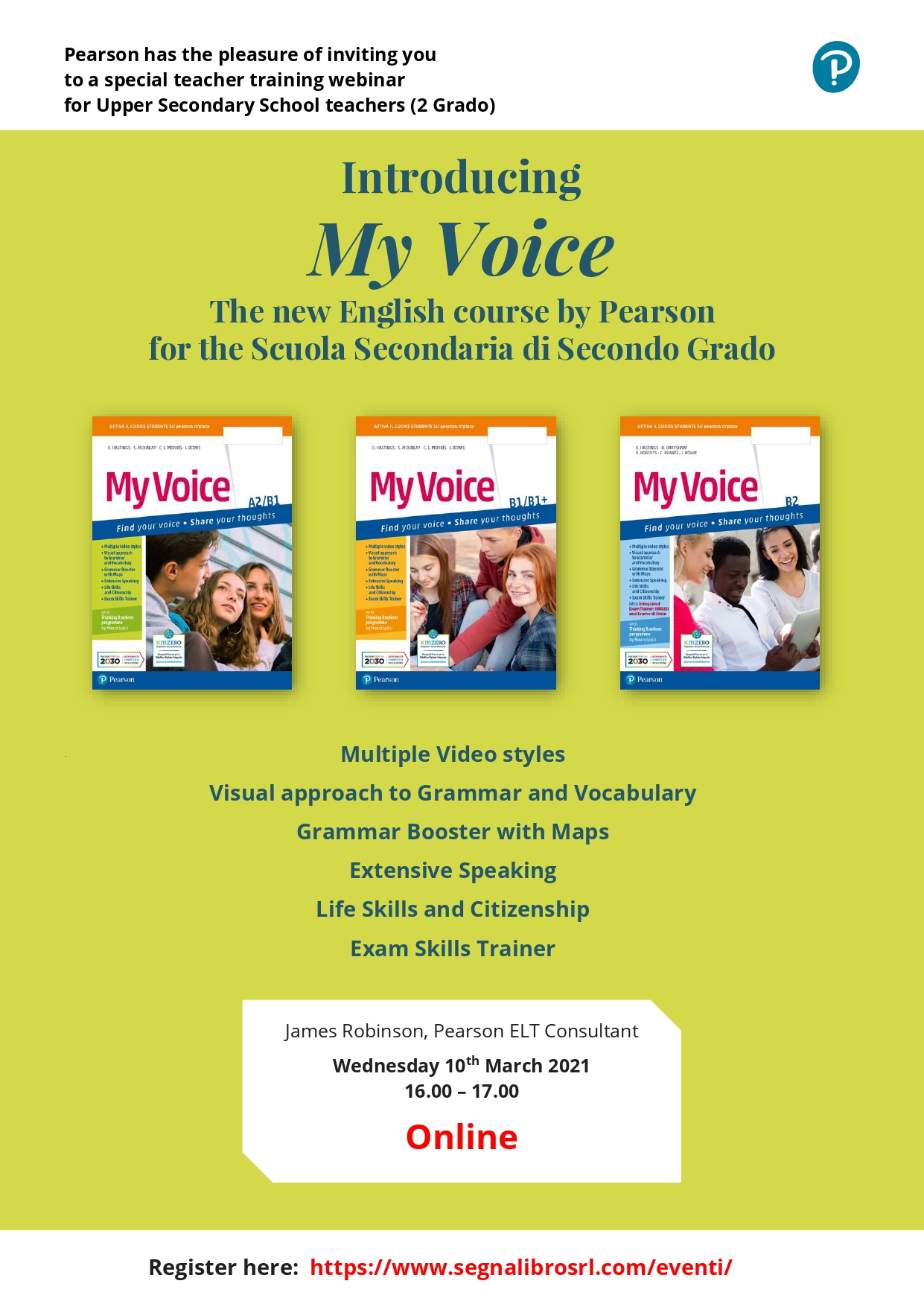 Introducing My Voice - Scuola Secondaria 2° Grado
