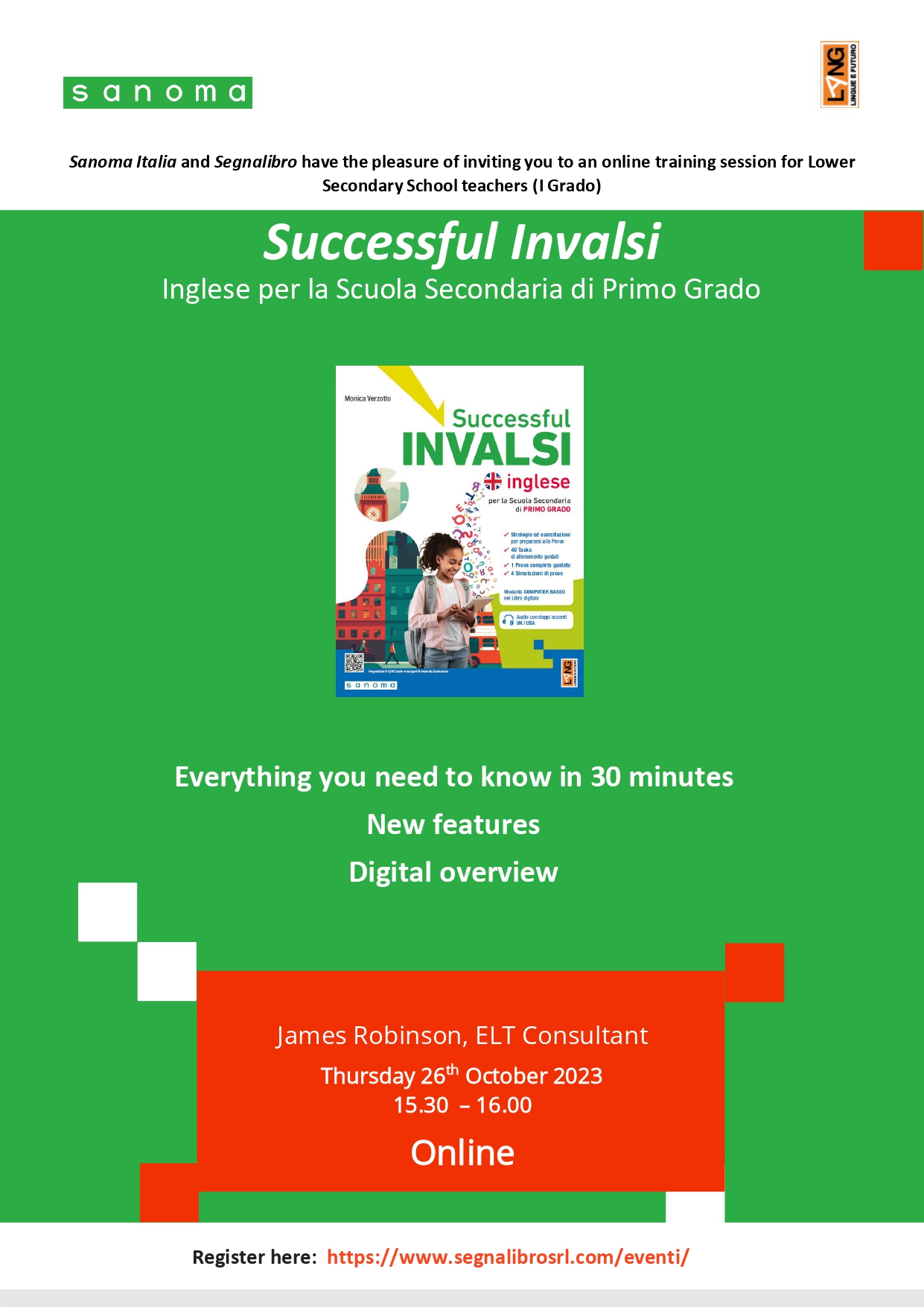 Everything you need to know in 30 minutes. Succesful Invalsi: a digital overview in Secondaria di Primo Grado