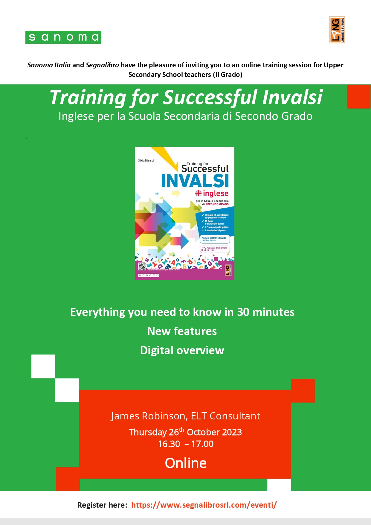Everything you need to know in 30 minutes. Succesful Invalsi: a digital overview in Secondaria di Secondo Grado